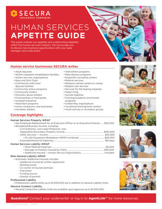 Human Services Appetite Guide
